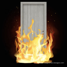 UL certified 20 30 45 60 90 min wooden fire door hotel wooden door timber fire rated door for commercial building